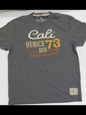 Old Navy Gray Short-Sleeve 'Cali Venice 73' Graphic Tee Size Lg